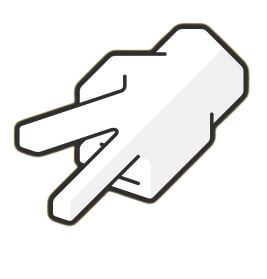 image of index and middle fingr representing scissors